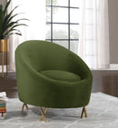 Serpentine Olive Velvet Chair - NY Furniture Direct (NY)