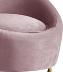 Serpentine Pink Velvet Chair - NY Furniture Direct (NY)