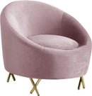 Serpentine Pink Velvet Chair - NY Furniture Direct (NY)