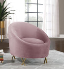 Serpentine Pink Velvet Chair - NY Furniture Direct (NY)