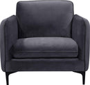 Poppy Grey Velvet Chair - NY Furniture Direct (NY)