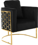 Casa Black Velvet Chair - NY Furniture Direct (NY)