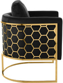 Casa Black Velvet Chair - NY Furniture Direct (NY)