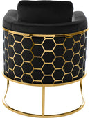 Casa Black Velvet Chair - NY Furniture Direct (NY)