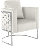 Casa Cream Velvet Chair - NY Furniture Direct (NY)