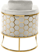 Casa Cream Velvet Chair - NY Furniture Direct (NY)