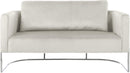 Casa Cream Velvet Loveseat - NY Furniture Direct (NY)