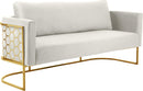 Casa Cream Velvet Sofa - NY Furniture Direct (NY)