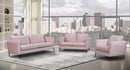 Poppy Pink Velvet Loveseat - NY Furniture Direct (NY)