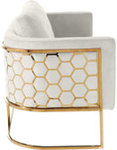 Casa Cream Velvet Sofa - NY Furniture Direct (NY)