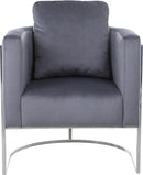 Casa Grey Velvet Chair - NY Furniture Direct (NY)