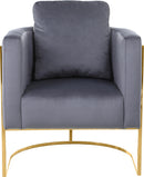 Casa Grey Velvet Chair - NY Furniture Direct (NY)