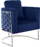 Casa Navy Velvet Chair - NY Furniture Direct (NY)