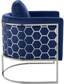 Casa Navy Velvet Chair - NY Furniture Direct (NY)