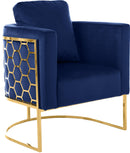 Casa Navy Velvet Chair - NY Furniture Direct (NY)