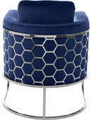 Casa Navy Velvet Chair - NY Furniture Direct (NY)