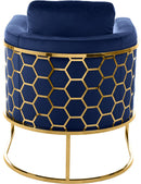Casa Navy Velvet Chair - NY Furniture Direct (NY)