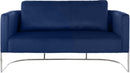 Casa Navy Velvet Loveseat - NY Furniture Direct (NY)