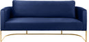 Casa Navy Velvet Sofa - NY Furniture Direct (NY)