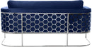 Casa Navy Velvet Sofa - NY Furniture Direct (NY)