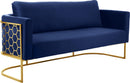Casa Navy Velvet Sofa - NY Furniture Direct (NY)