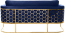 Casa Navy Velvet Sofa - NY Furniture Direct (NY)