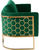 Casa Green Velvet Loveseat - NY Furniture Direct (NY)