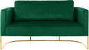 Casa Green Velvet Loveseat - NY Furniture Direct (NY)
