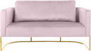 Casa Pink Velvet Loveseat - NY Furniture Direct (NY)