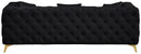 Kingdom Black Velvet Sofa - NY Furniture Direct (NY)