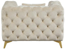 Kingdom Cream Velvet Chair