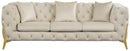 Kingdom Cream Velvet Sofa - NY Furniture Direct (NY)