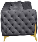 Kingdom Grey Velvet Sofa - NY Furniture Direct (NY)
