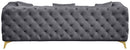 Kingdom Grey Velvet Sofa - NY Furniture Direct (NY)