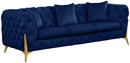 Kingdom Navy Velvet Sofa - NY Furniture Direct (NY)