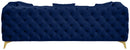 Kingdom Navy Velvet Sofa - NY Furniture Direct (NY)