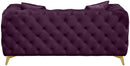 Kingdom Purple Velvet Loveseat