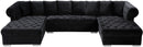 Presley Black Velvet 3pc. Sectional - NY Furniture Direct (NY)