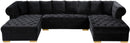 Presley Black Velvet 3pc. Sectional - NY Furniture Direct (NY)
