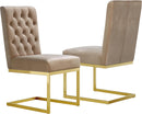 Cameron Beige Velvet Dining Chair