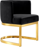 Gianna Black Velvet Dining Chair - NY Furniture Direct (NY)