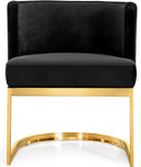 Gianna Black Velvet Dining Chair - NY Furniture Direct (NY)