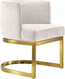 Gianna Cream Velvet Dining Chair - NY Furniture Direct (NY)