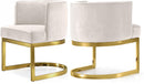 Gianna Cream Velvet Dining Chair - NY Furniture Direct (NY)
