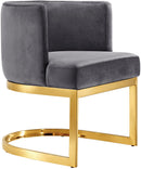 Gianna Grey Velvet Dining Chair - NY Furniture Direct (NY)