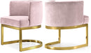 Gianna Pink Velvet Dining Chair - NY Furniture Direct (NY)