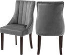 Oxford Grey Velvet Dining Chair