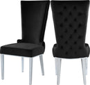 Serafina Black Velvet Dining Chair