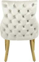 Tuft Cream Velvet Dining Chair - NY Furniture Direct (NY)