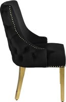 Tuft Black Velvet Dining Chair - NY Furniture Direct (NY)